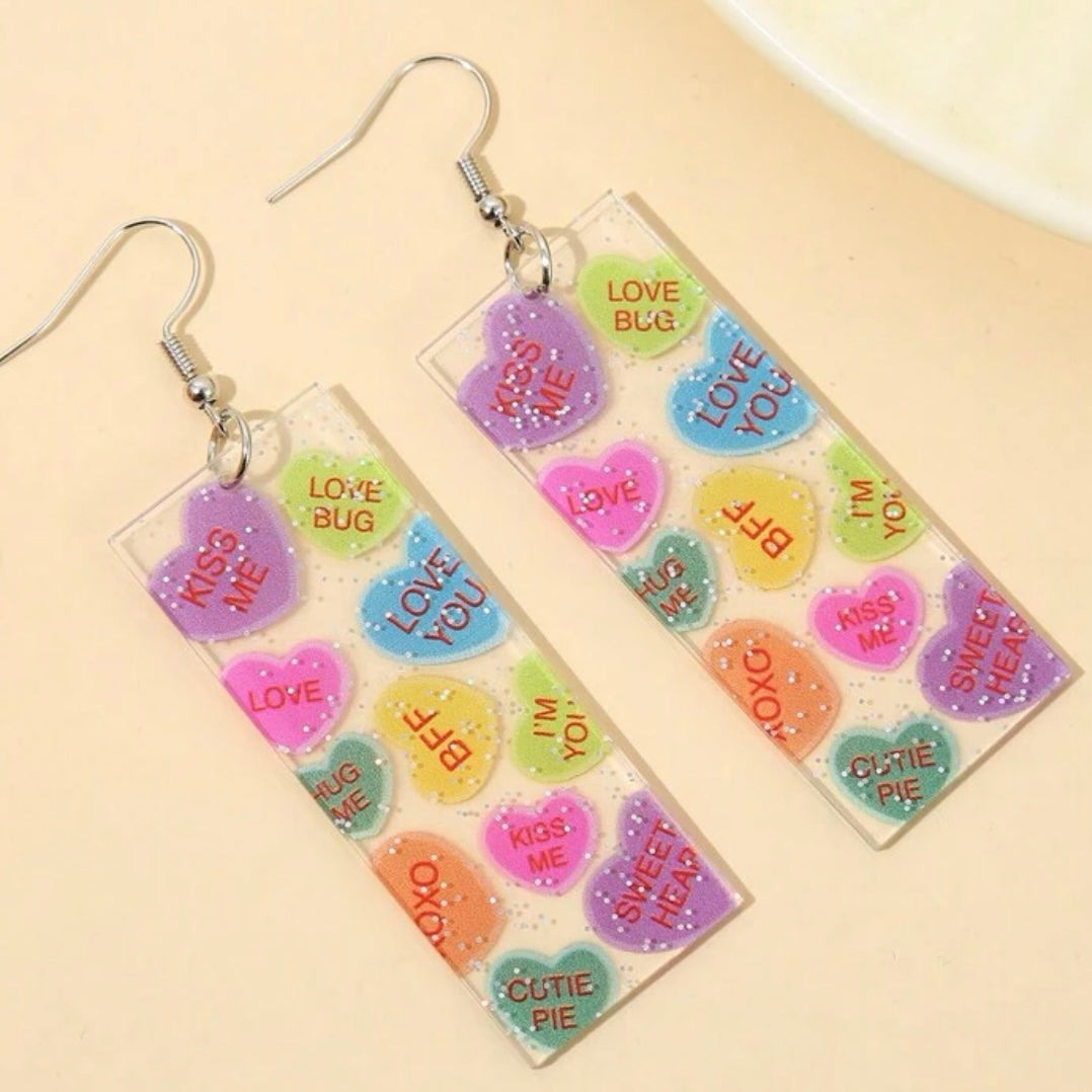 Conversation Heart Earrings