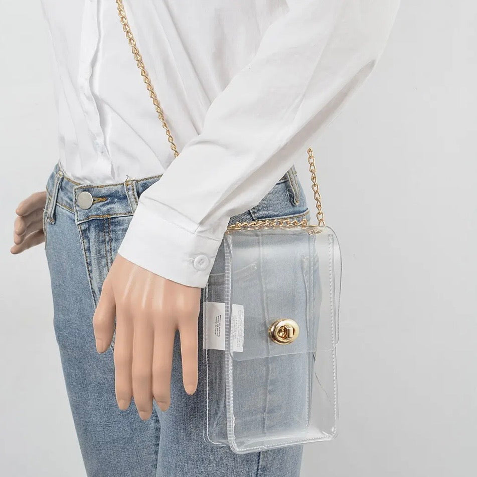Clear Transparent Crossbody Stadium Bag