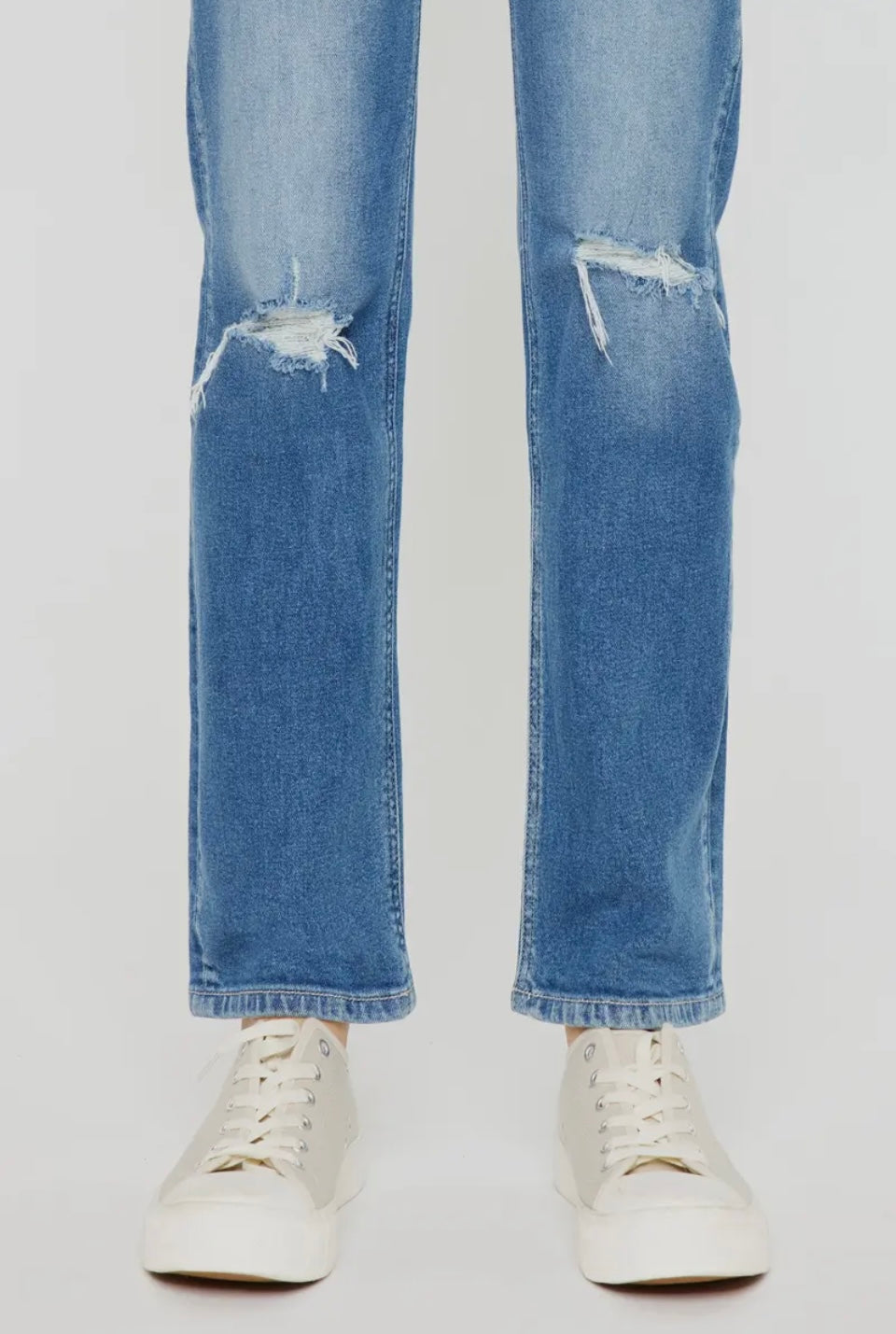 Kan Can High Rise Slim Straight Jeans