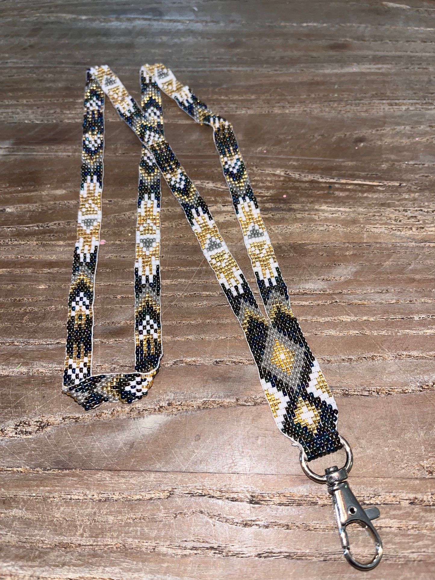 Handmade Seed Bead Lanyard