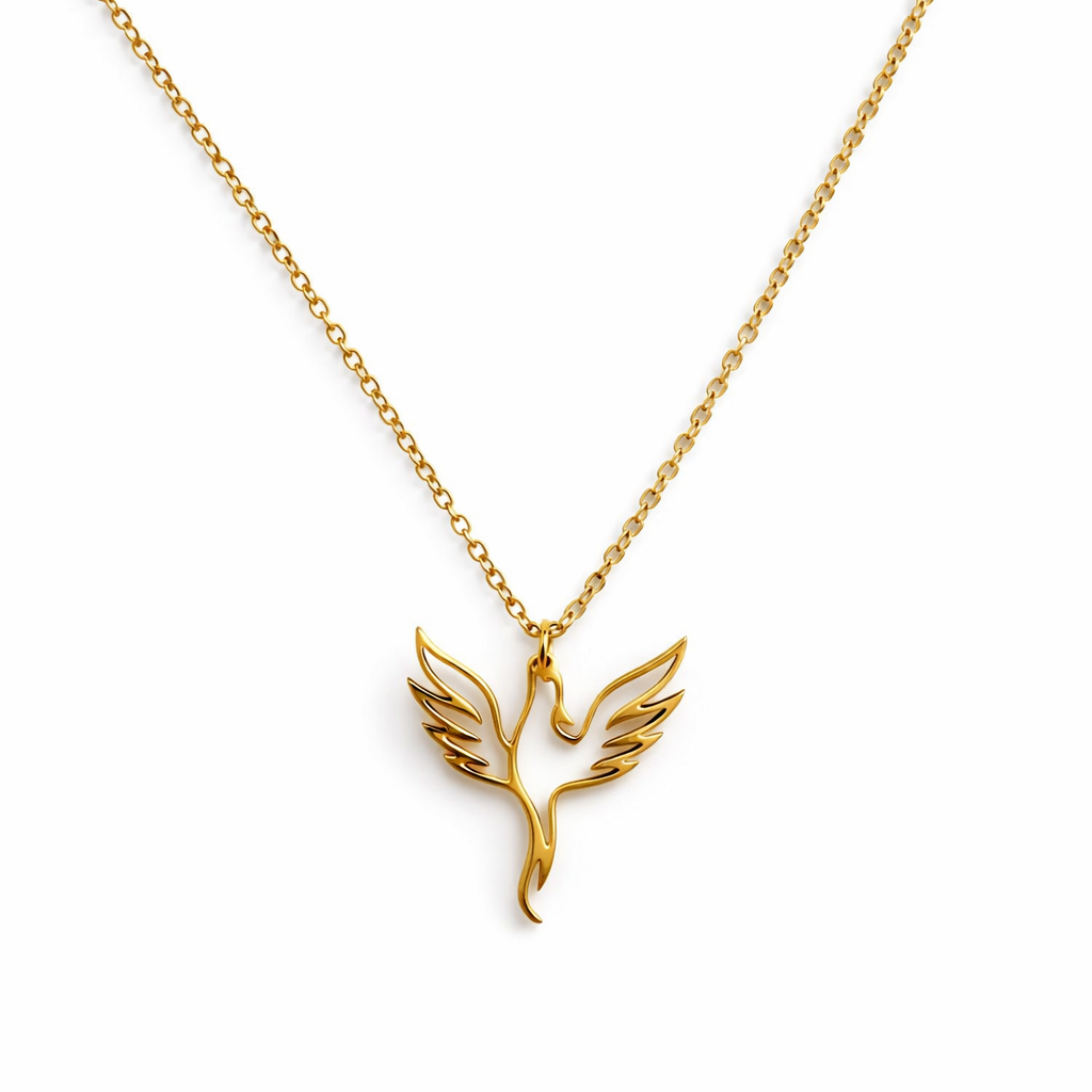 Stainless Steel Phoenix Necklace
