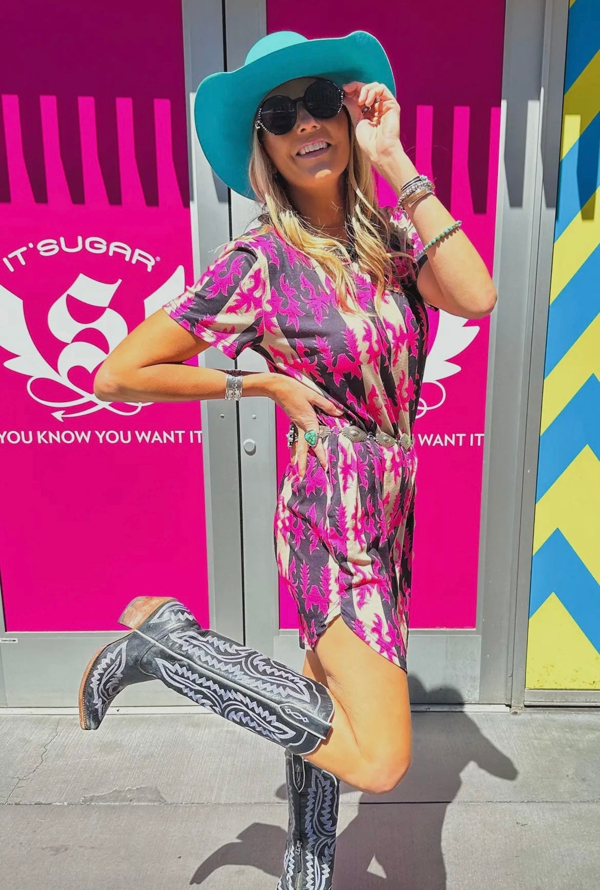 Boot Stitch Tshirt Dress