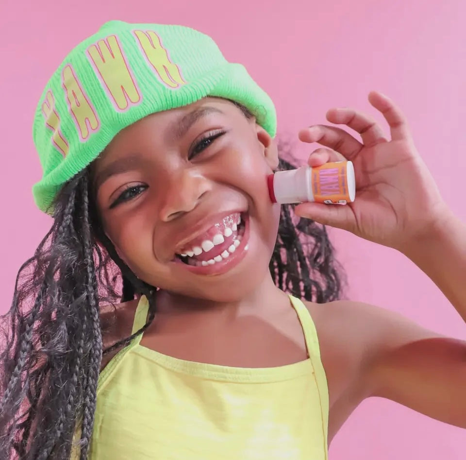 YAWN! Clean Non-Toxic Lip Balm + Cheek Tint Duo for Kids & Tweens
