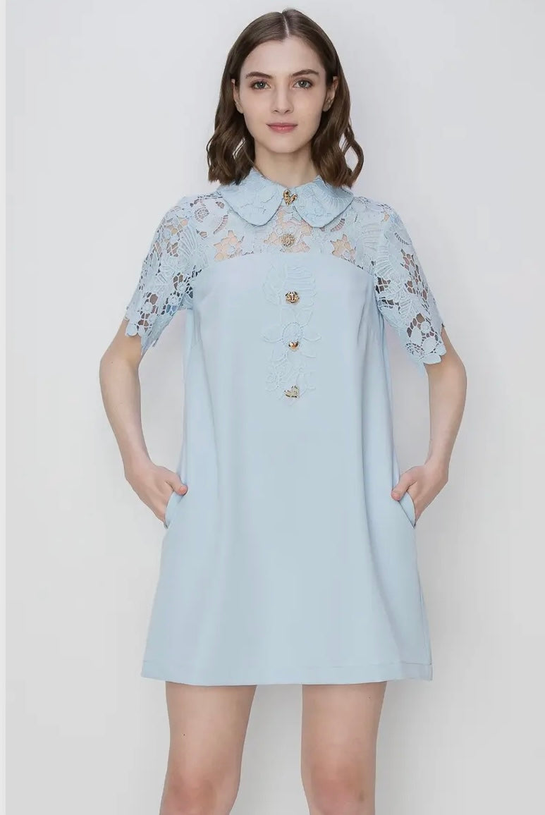 Floral Lace Panelling
Dress