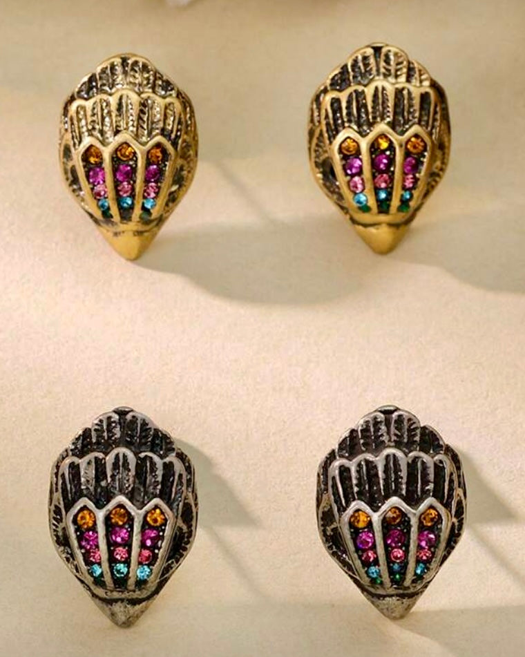 Kurt G Replica Eagle Studded Earrings