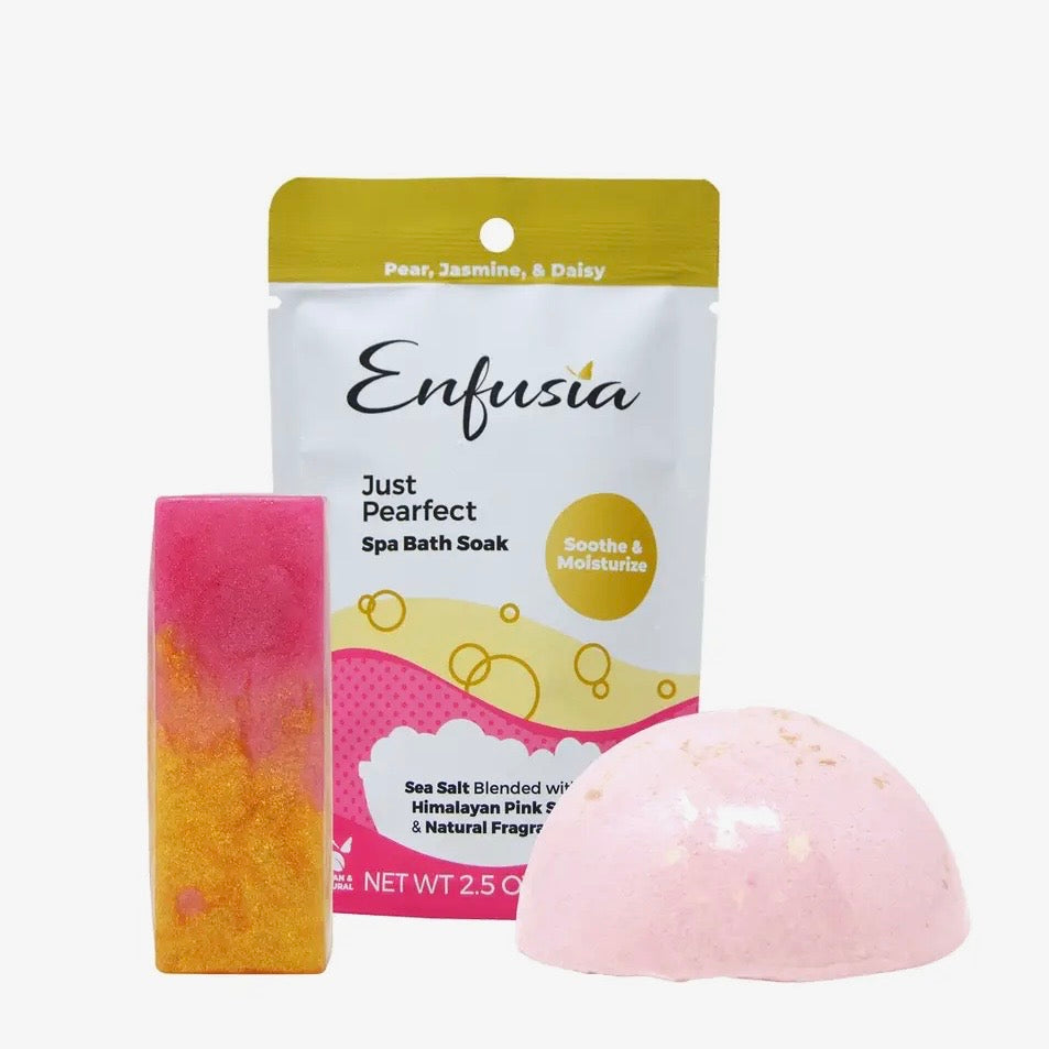 Enfusia Salt, Soap, & Bath Bomb Gift Set