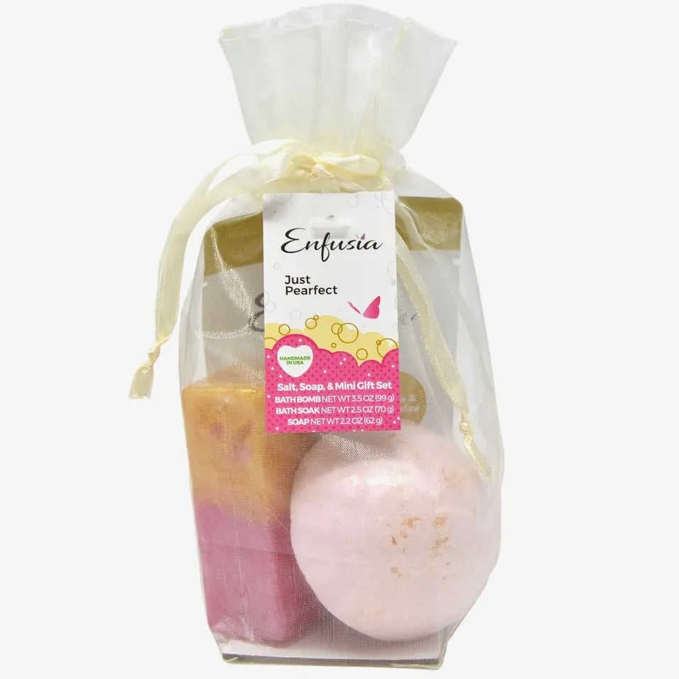 Enfusia Salt, Soap, & Bath Bomb Gift Set