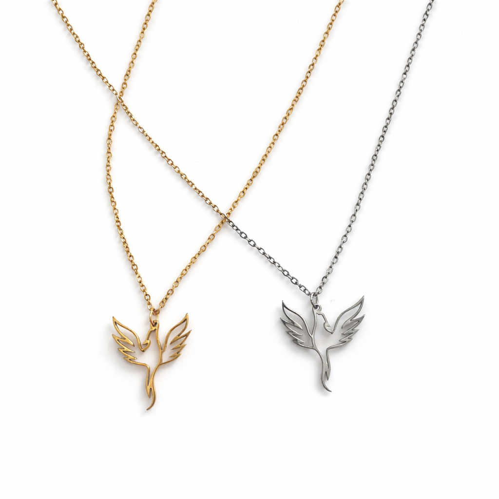 Stainless Steel Phoenix Necklace