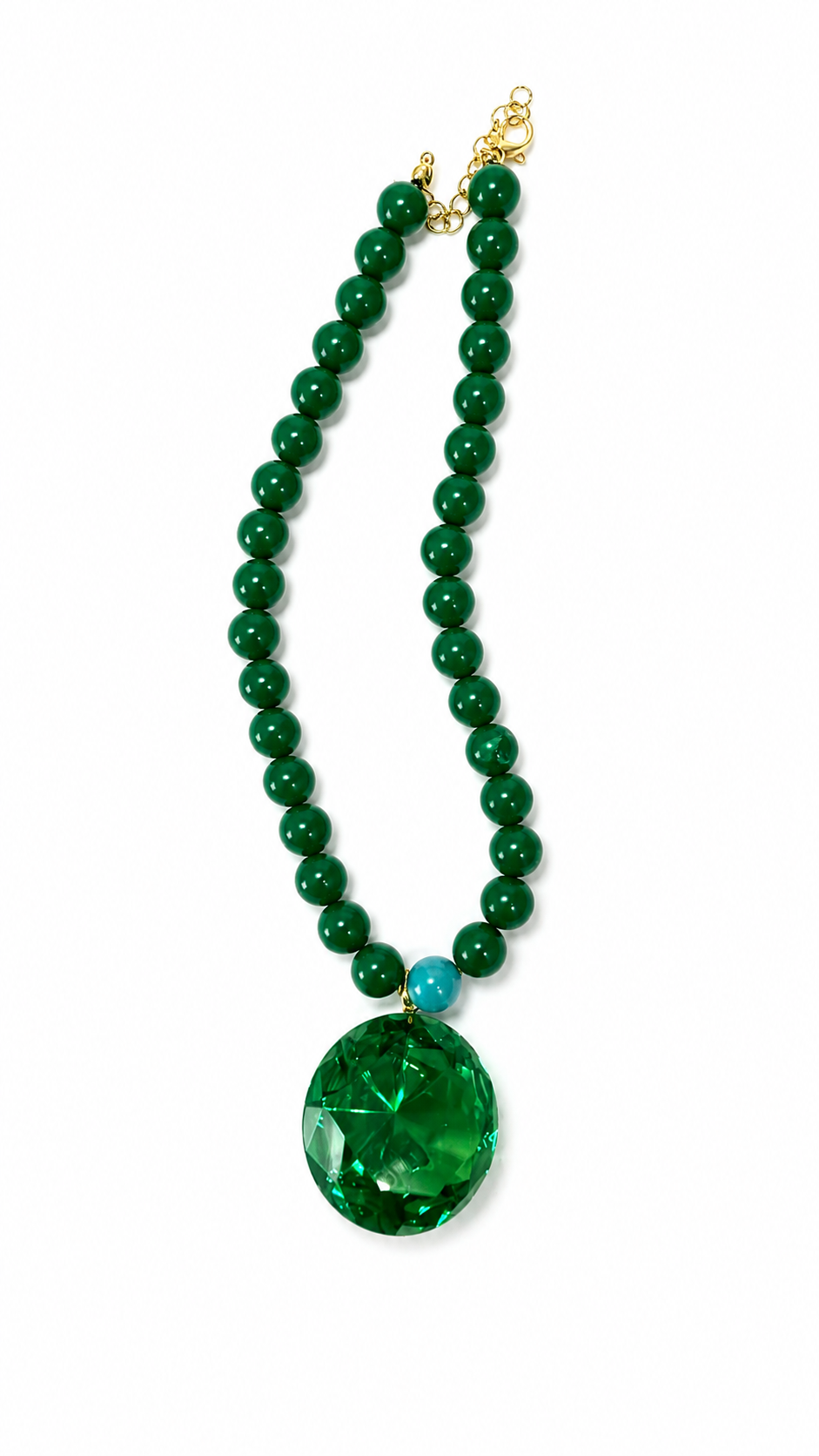 Green on Green Emerald Necklace