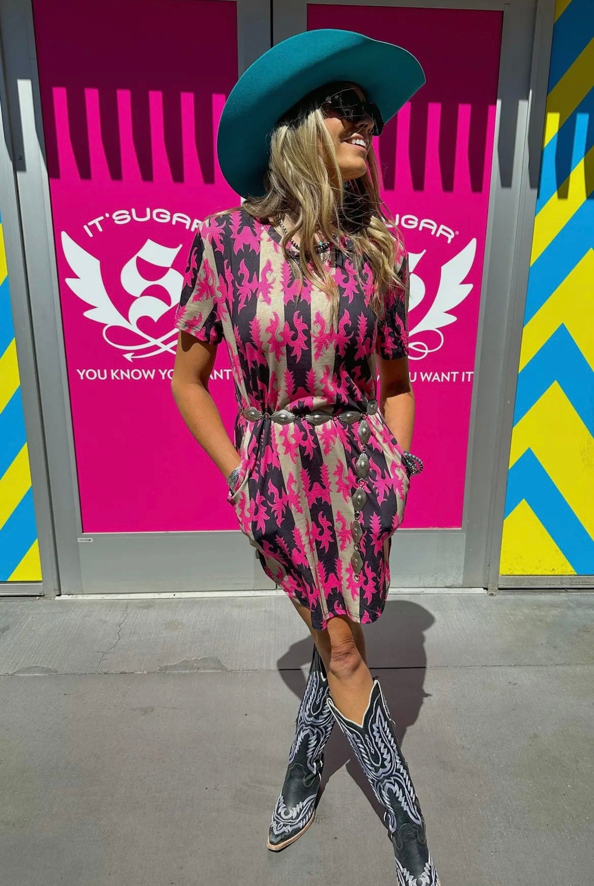 Boot Stitch Tshirt Dress