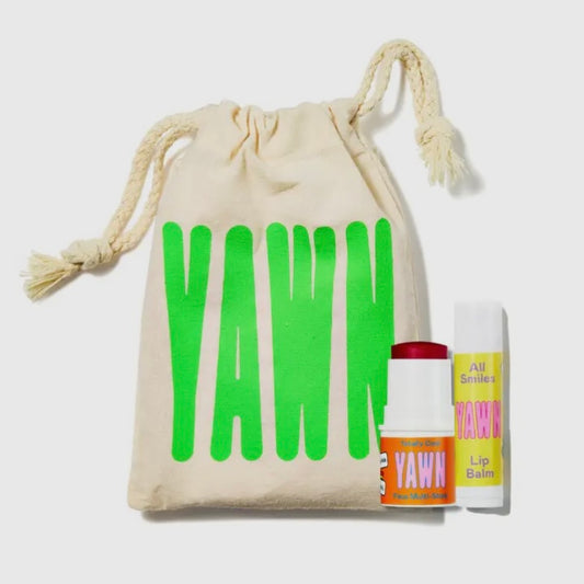 YAWN! Clean Non-Toxic Lip Balm + Cheek Tint Duo for Kids & Tweens