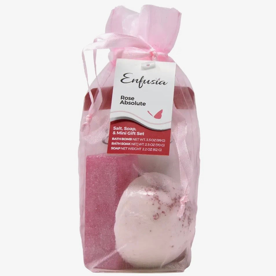 Enfusia Salt, Soap, & Bath Bomb Gift Set