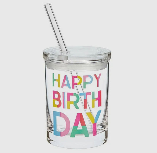 Happy Birthday Doff Glass