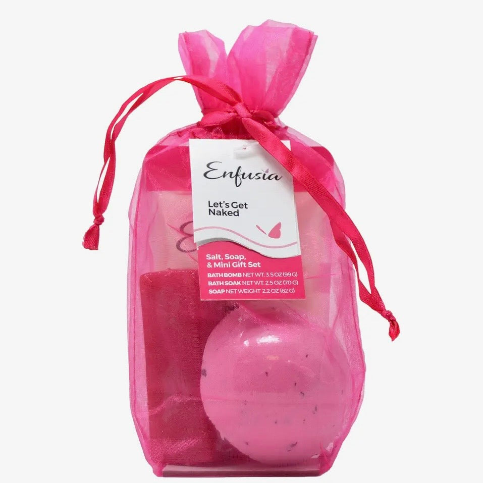 Enfusia Salt, Soap, & Bath Bomb Gift Set
