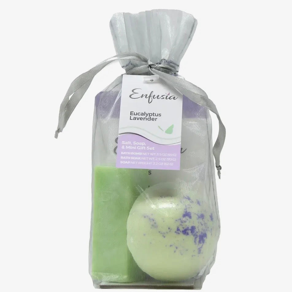 Enfusia Salt, Soap, & Bath Bomb Gift Set