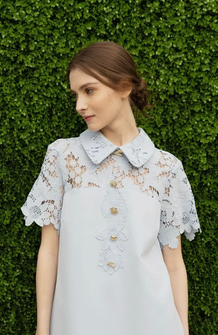 Floral Lace Panelling
Dress