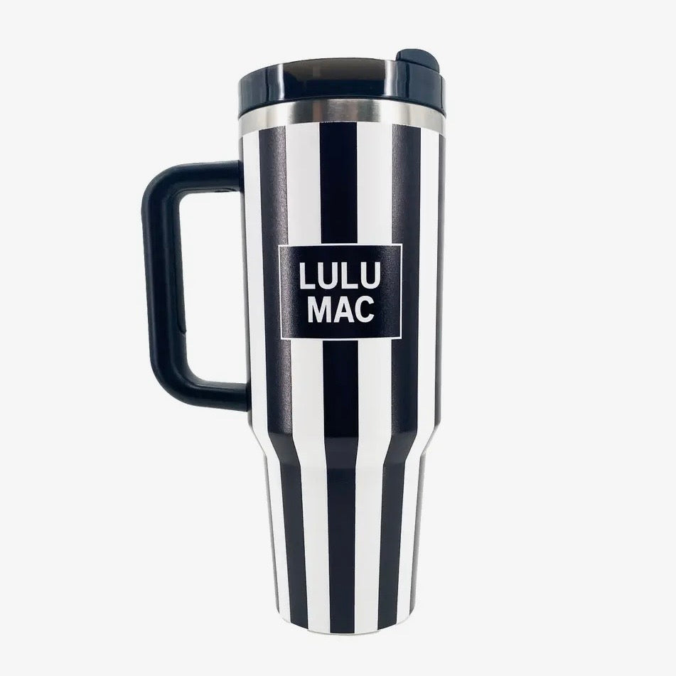 Lulu Mac Darby Striped 40 oz Stainless Steel Tumbler