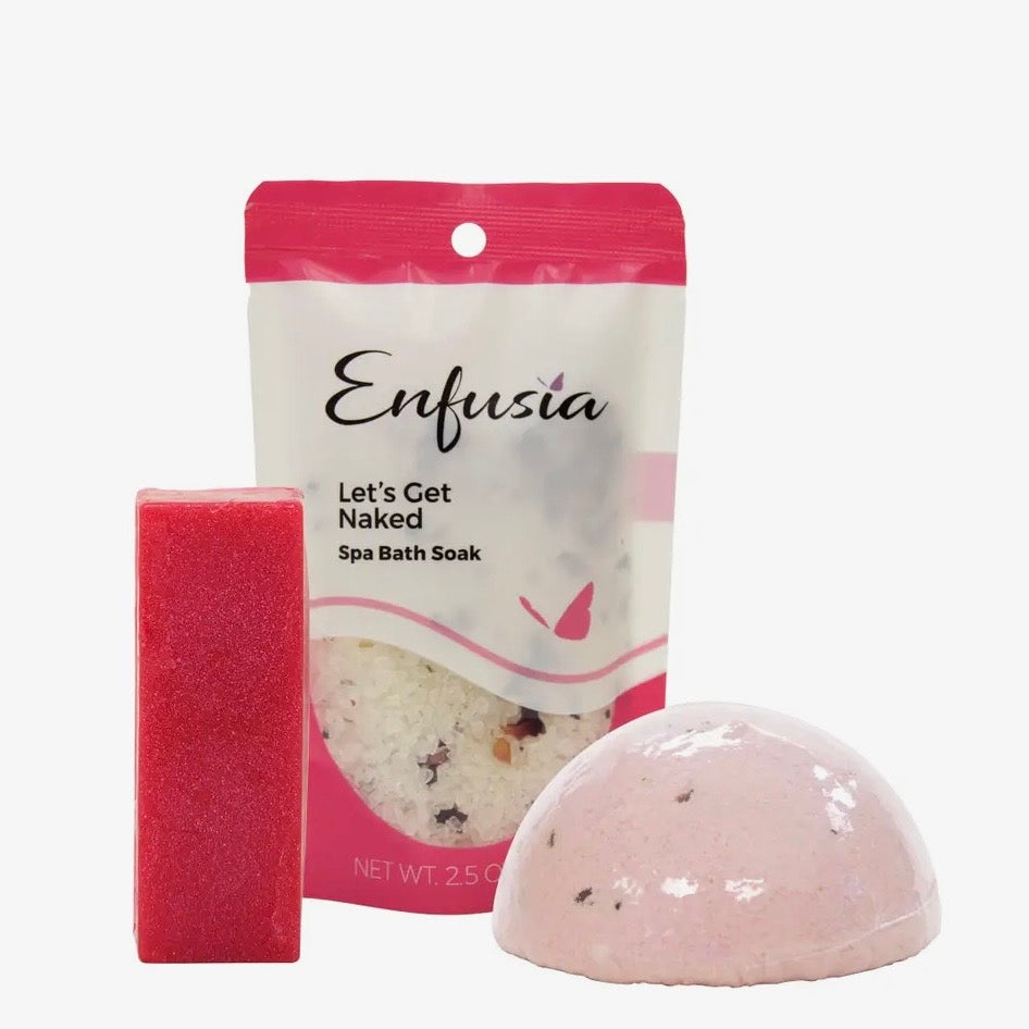 Enfusia Salt, Soap, & Bath Bomb Gift Set