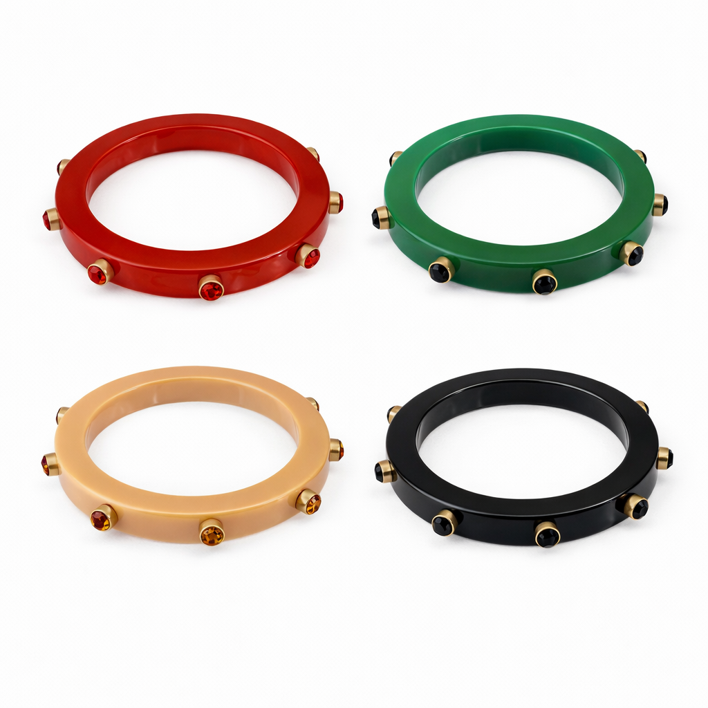 Chunky Embellished High End Bangles