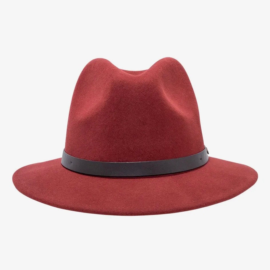 100% Wool Felt Fedora Hat - Mcqueen