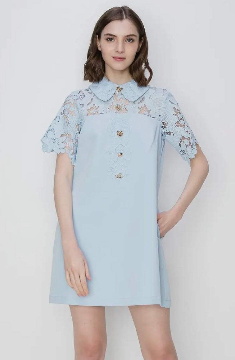 Floral Lace Panelling
Dress