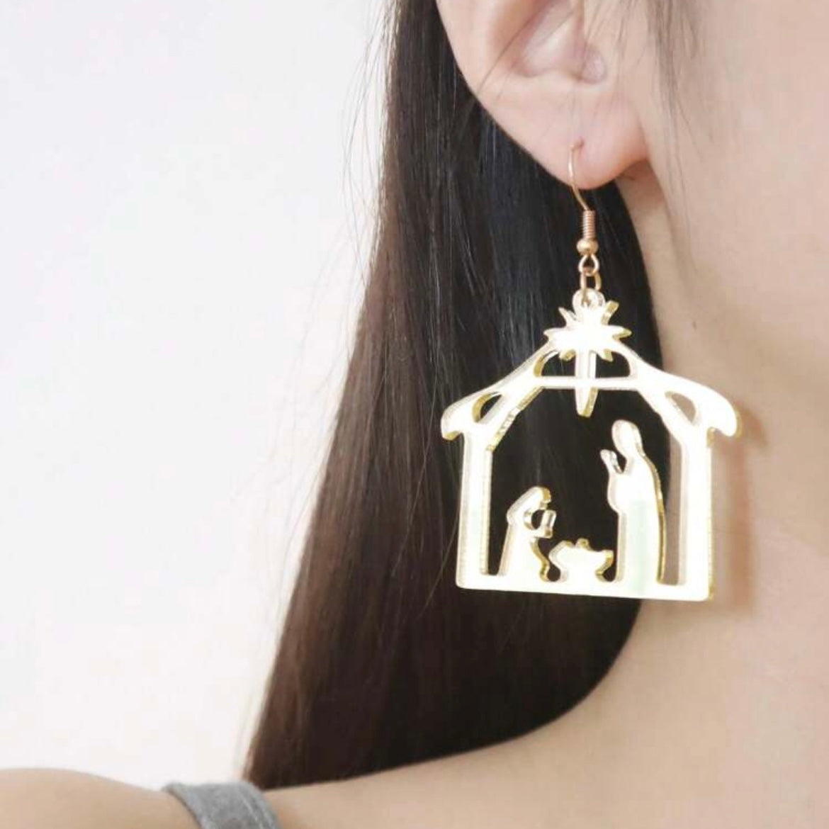 Nativity Acrylic Earrings