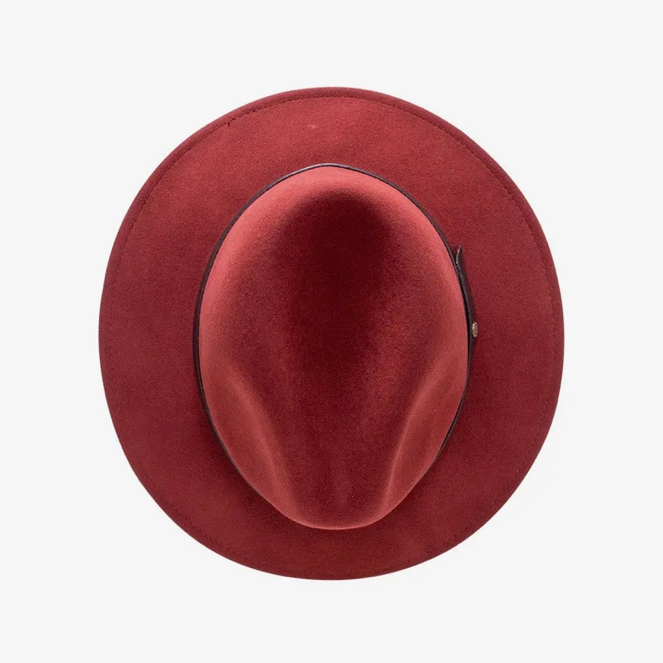 100% Wool Felt Fedora Hat - Mcqueen