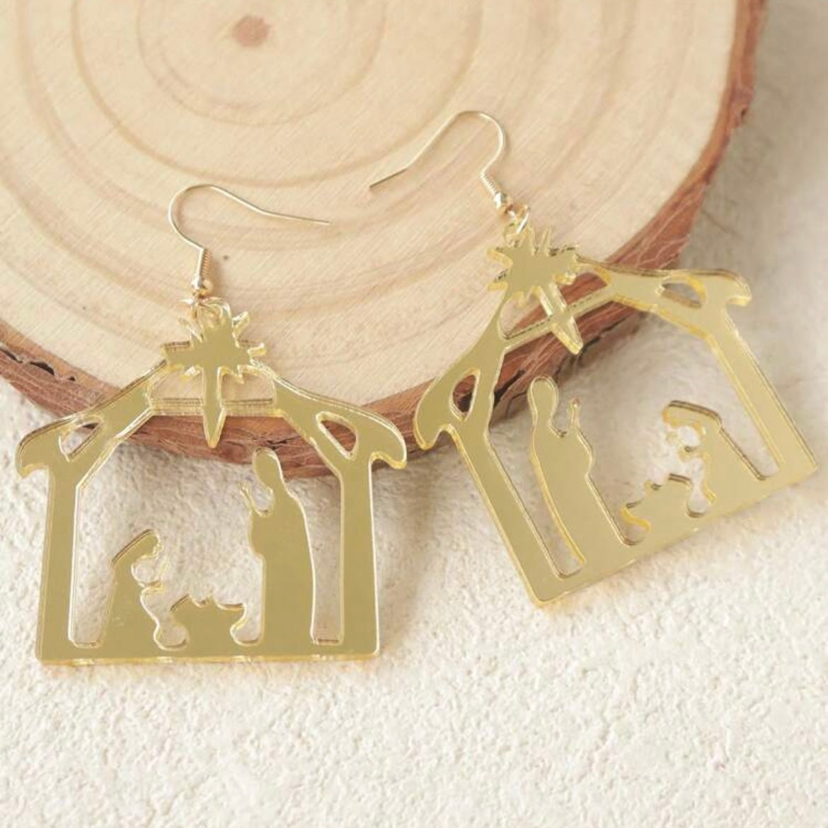 Nativity Acrylic Earrings