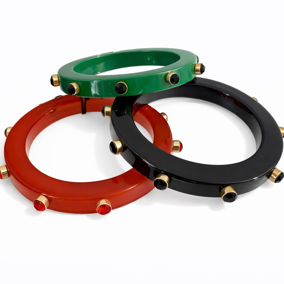 Chunky Embellished High End Bangles