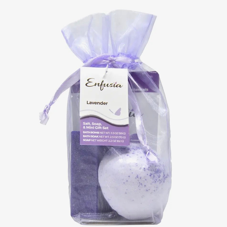 Enfusia Salt, Soap, & Bath Bomb Gift Set