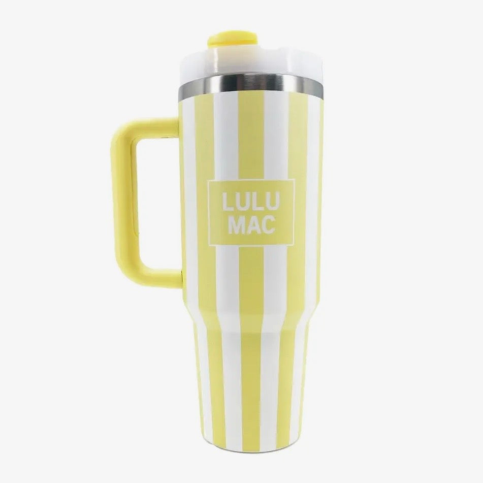 Lulu Mac Darby Striped 40 oz Stainless Steel Tumbler