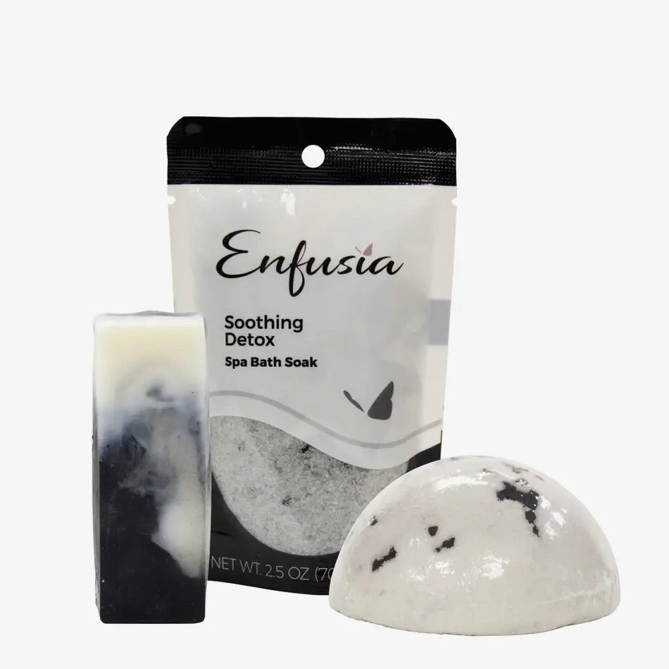 Enfusia Salt, Soap, & Bath Bomb Gift Set