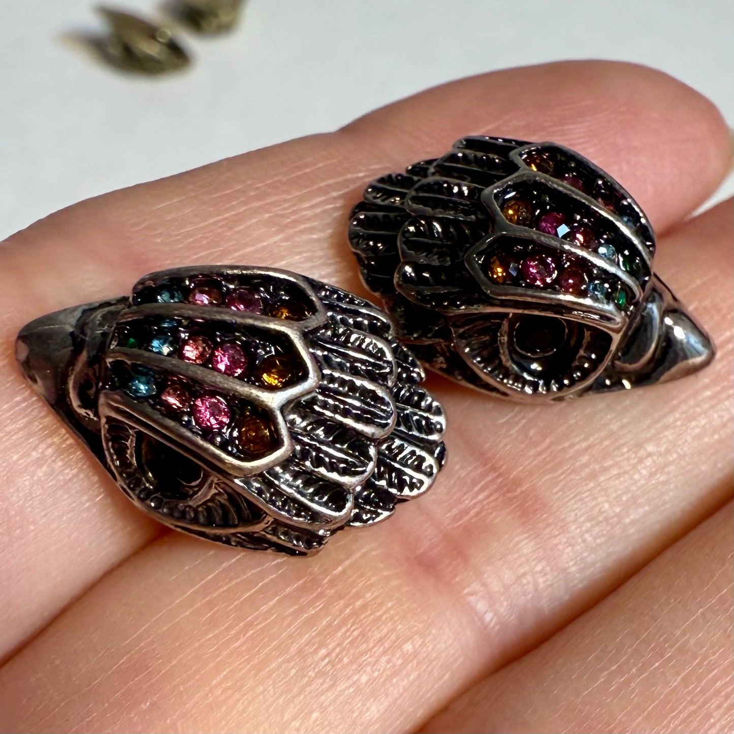 Kurt G Replica Eagle Studded Earrings