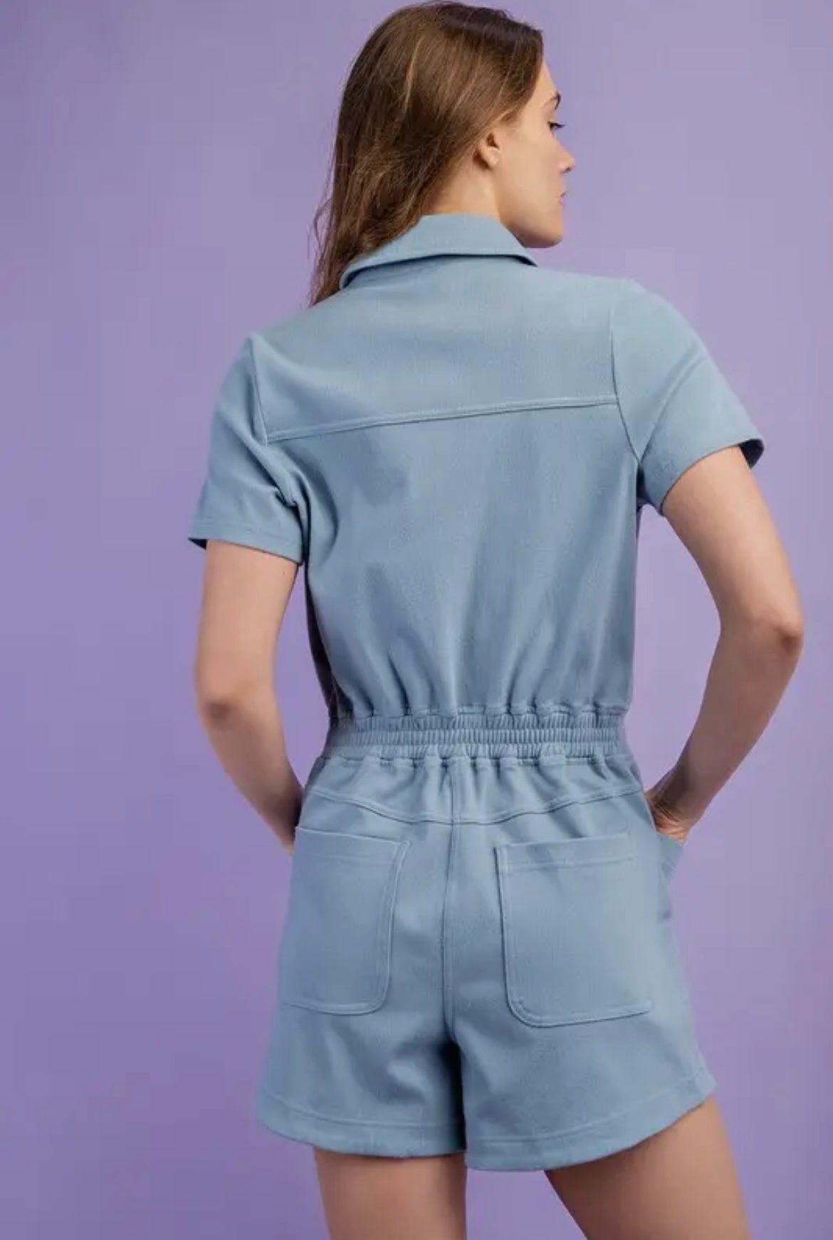Dusty Blue Romper