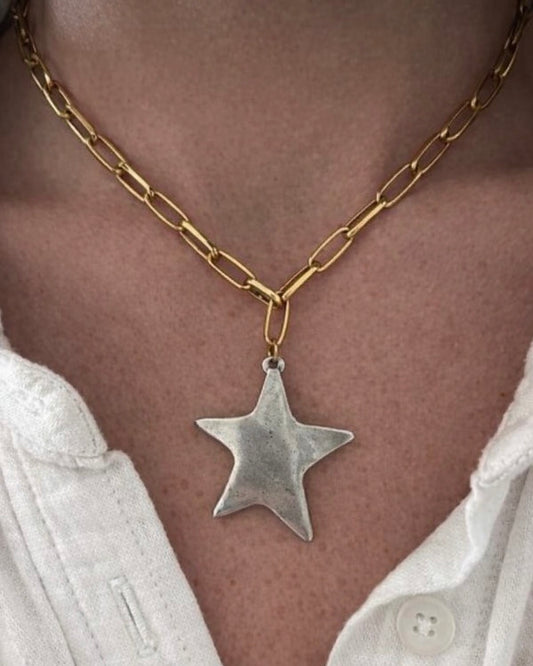 Star Pendant Chain Necklace