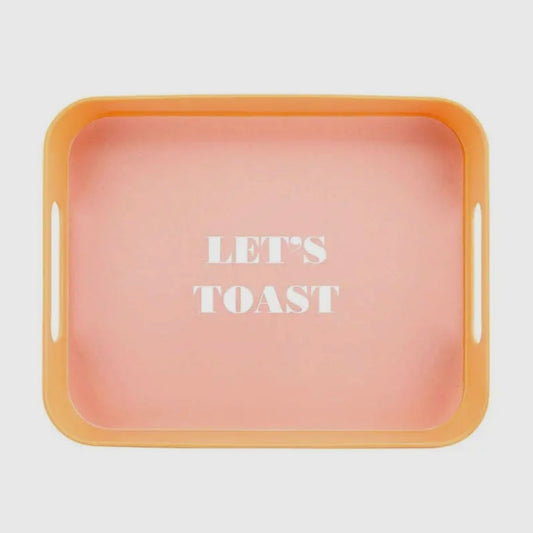 Let’s Toast Acrylic Bar Tray