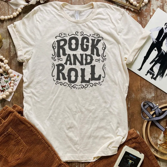 Rock & Roll Graphic Tee Retro Style