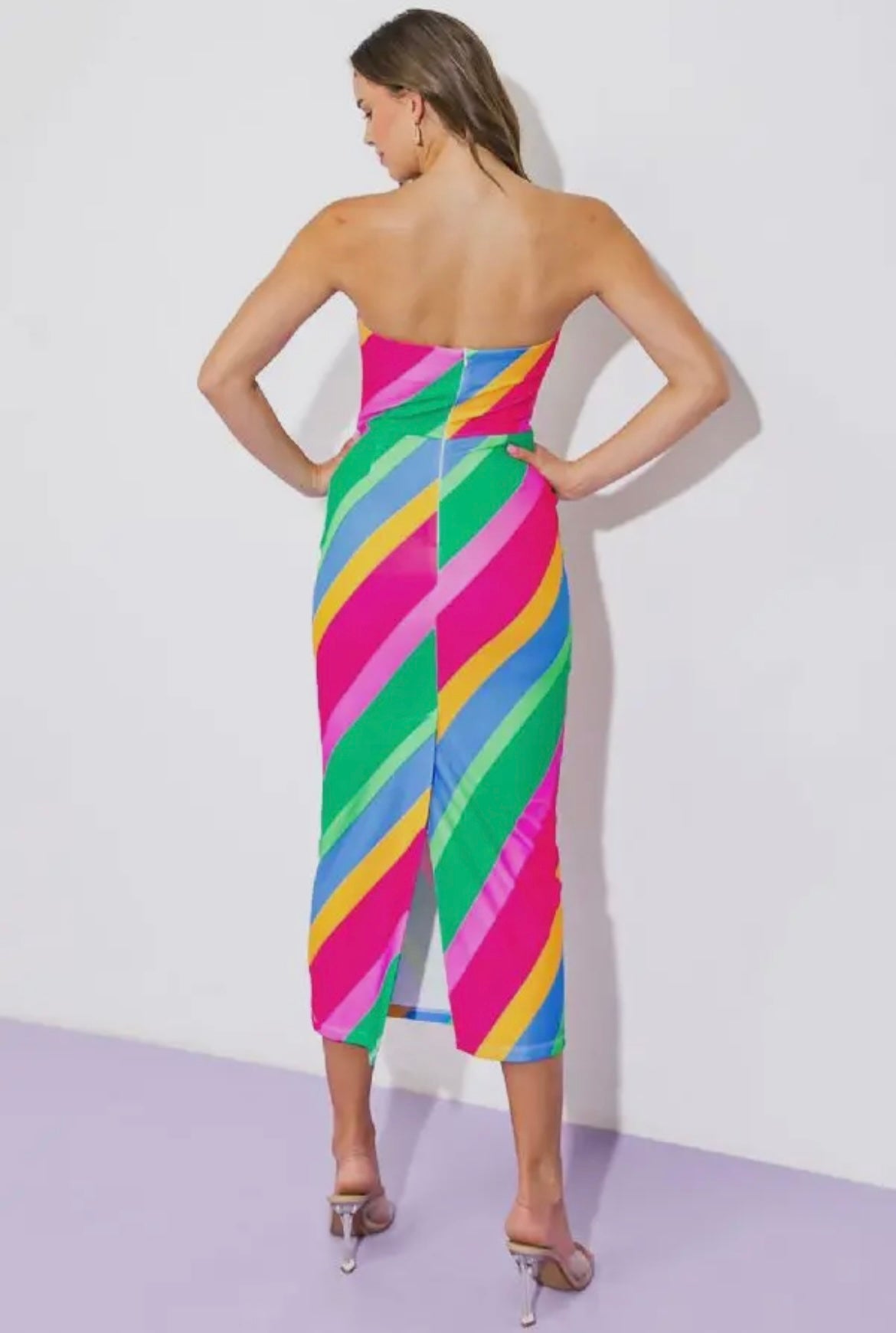 Printed Ponti Tube Dress