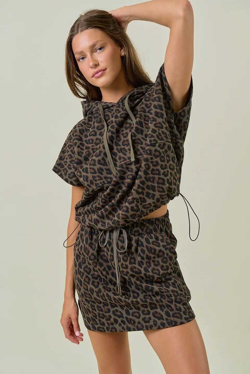 Leopard Terry Hoodie