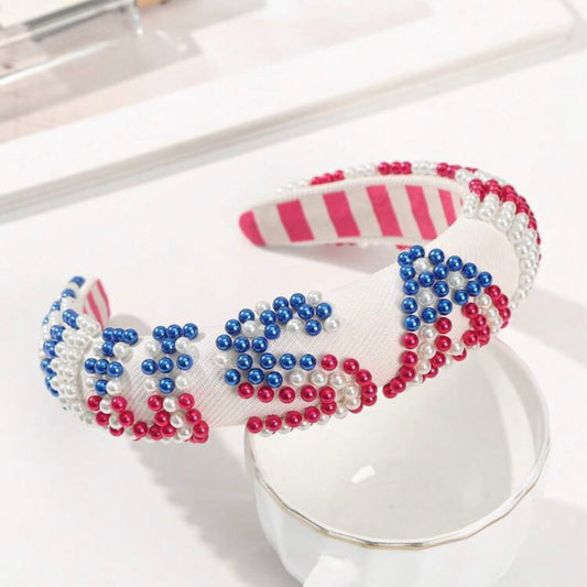 USA Pearl Headband