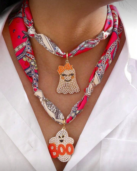 Halloween Scarf Necklace