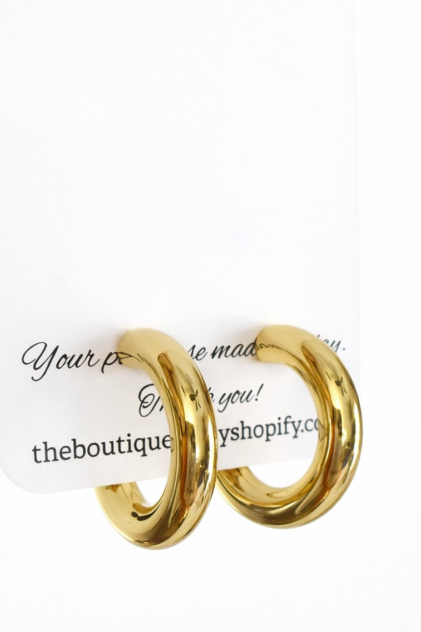 Chubby Gold Hoop
