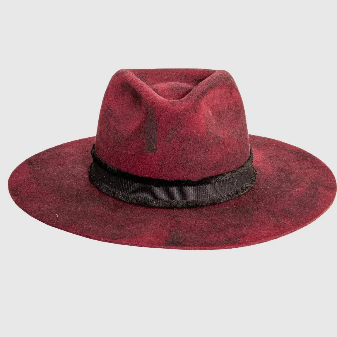 Bordeaux Womens Wide
Brim Felt Fedora Hat