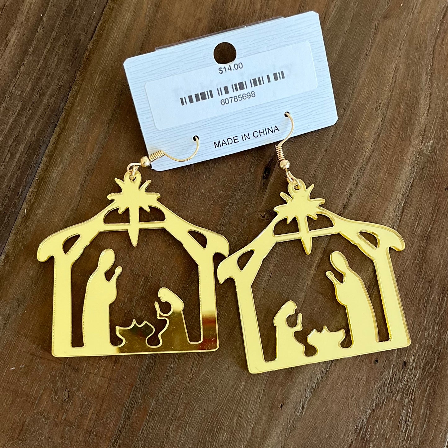 Nativity Acrylic Earrings