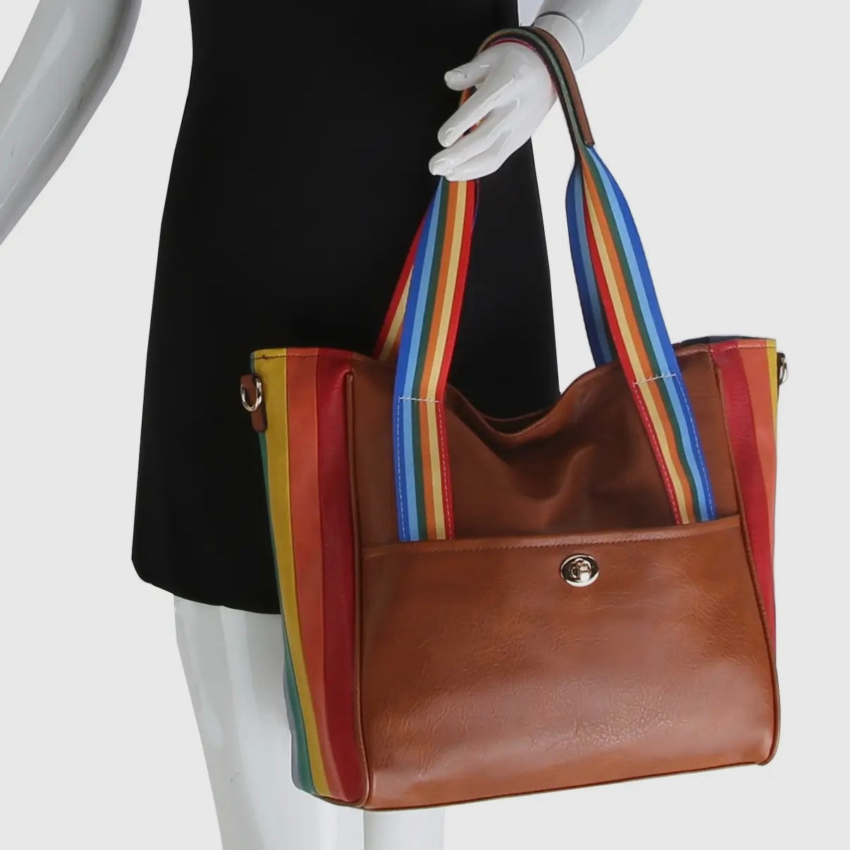 Rainbow Tote Handbag