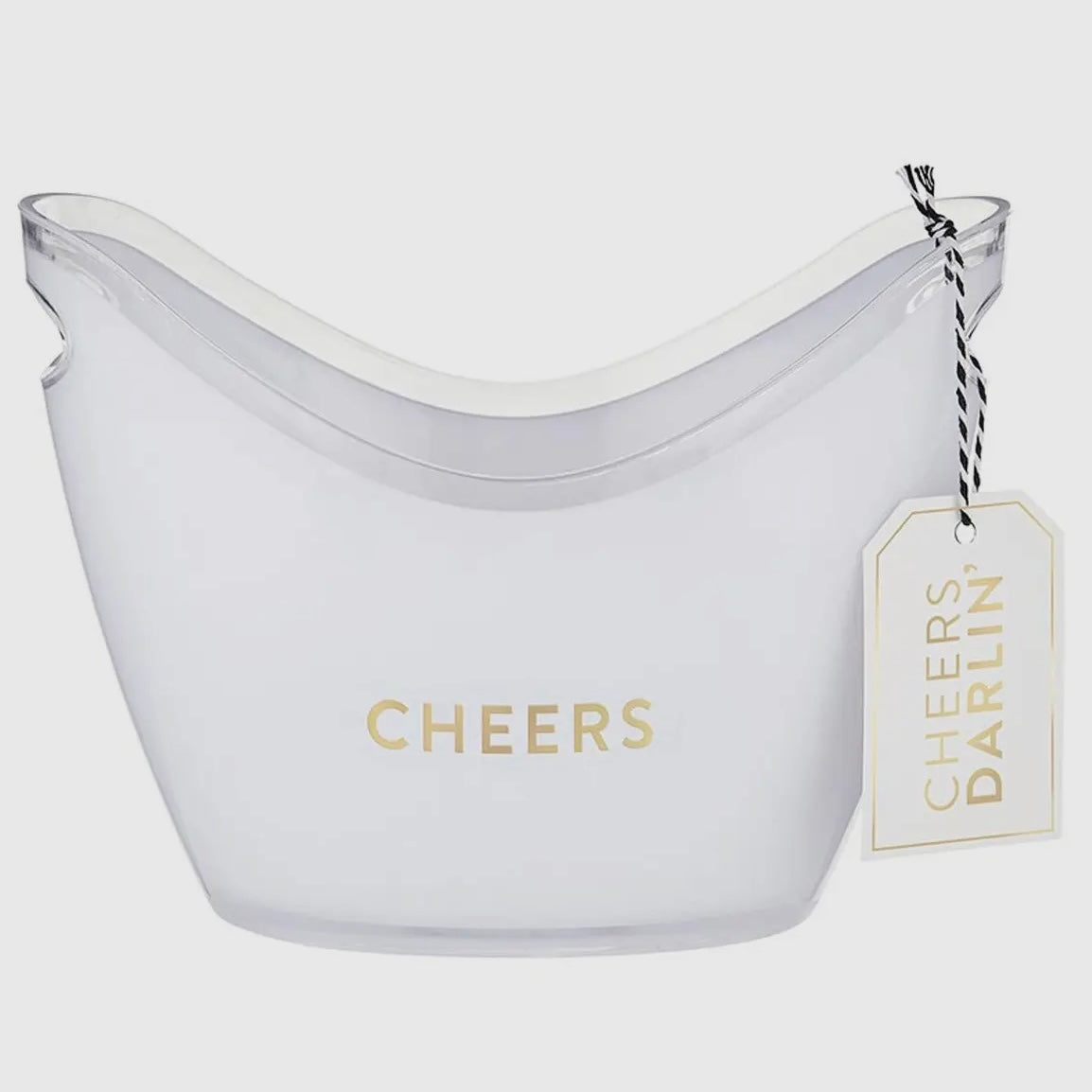 Cheers Acrylic Beverage Bucket