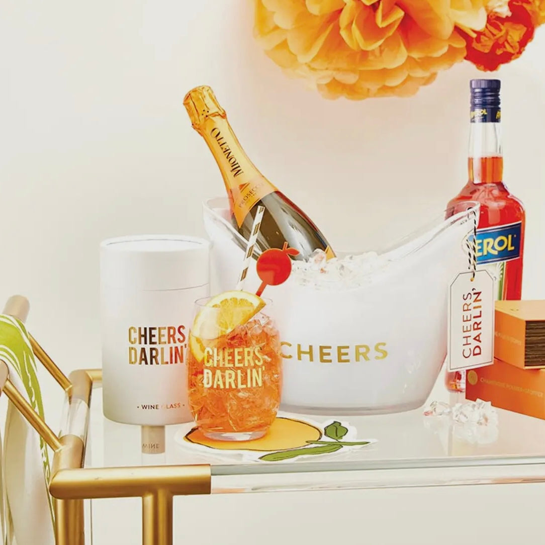 Cheers Acrylic Beverage Bucket