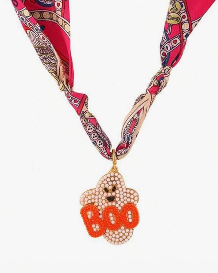 Halloween Scarf Necklace