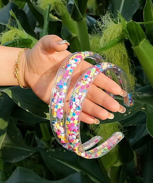 Transparent Confetti Headband