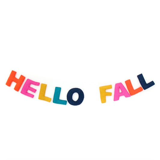 Hello Fall Felt Garland